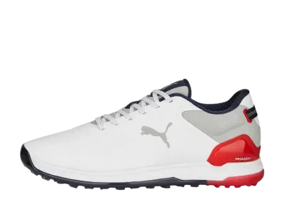 Puma Golf Proadapt Alphacat 2.0 Rubber Sole "Puma White/Puma Navy/For All Time Red"