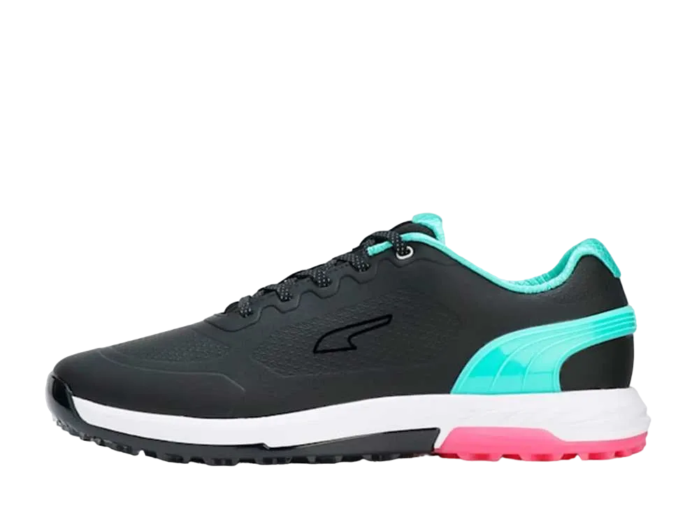 プーマ ゴルフ アルファキャット ニトロ "プーマブラック/アクアグリーン/ショッキングピンク"