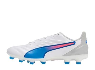 Puma King Pro HG "Puma White/Bluemazing/Flat Light Gray"