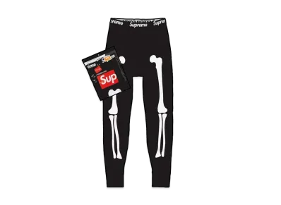 Supreme x Hanes Bones Thermal Pant (1 Pack) "Black"