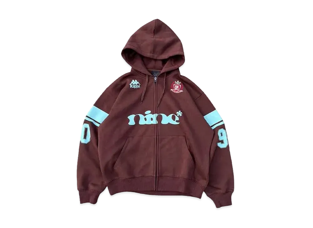 Kappa x 9090 Emblem Zip Hoodie "Brown"