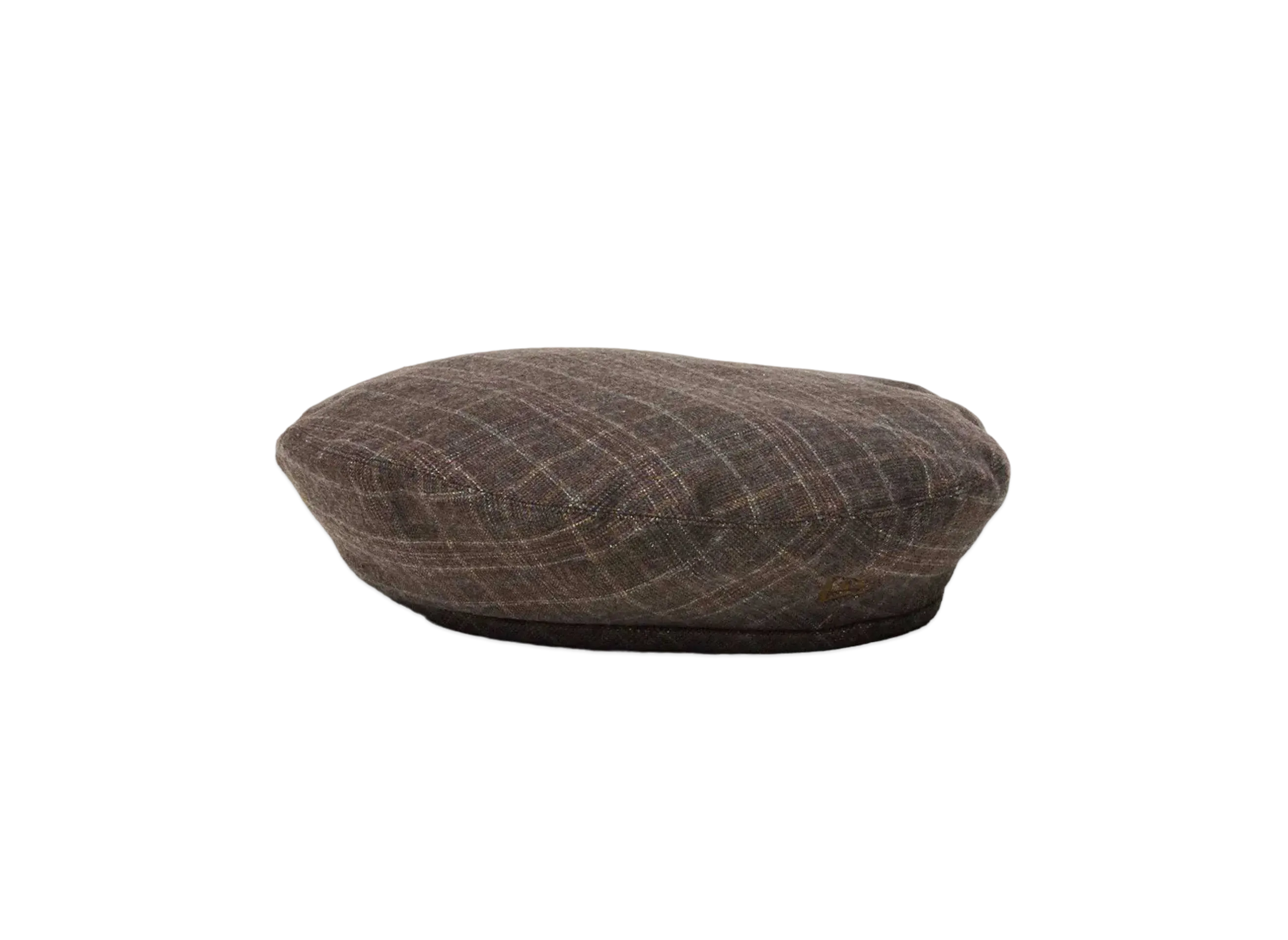 NEW ERA Beret Glitter Glen Check "Walnut"