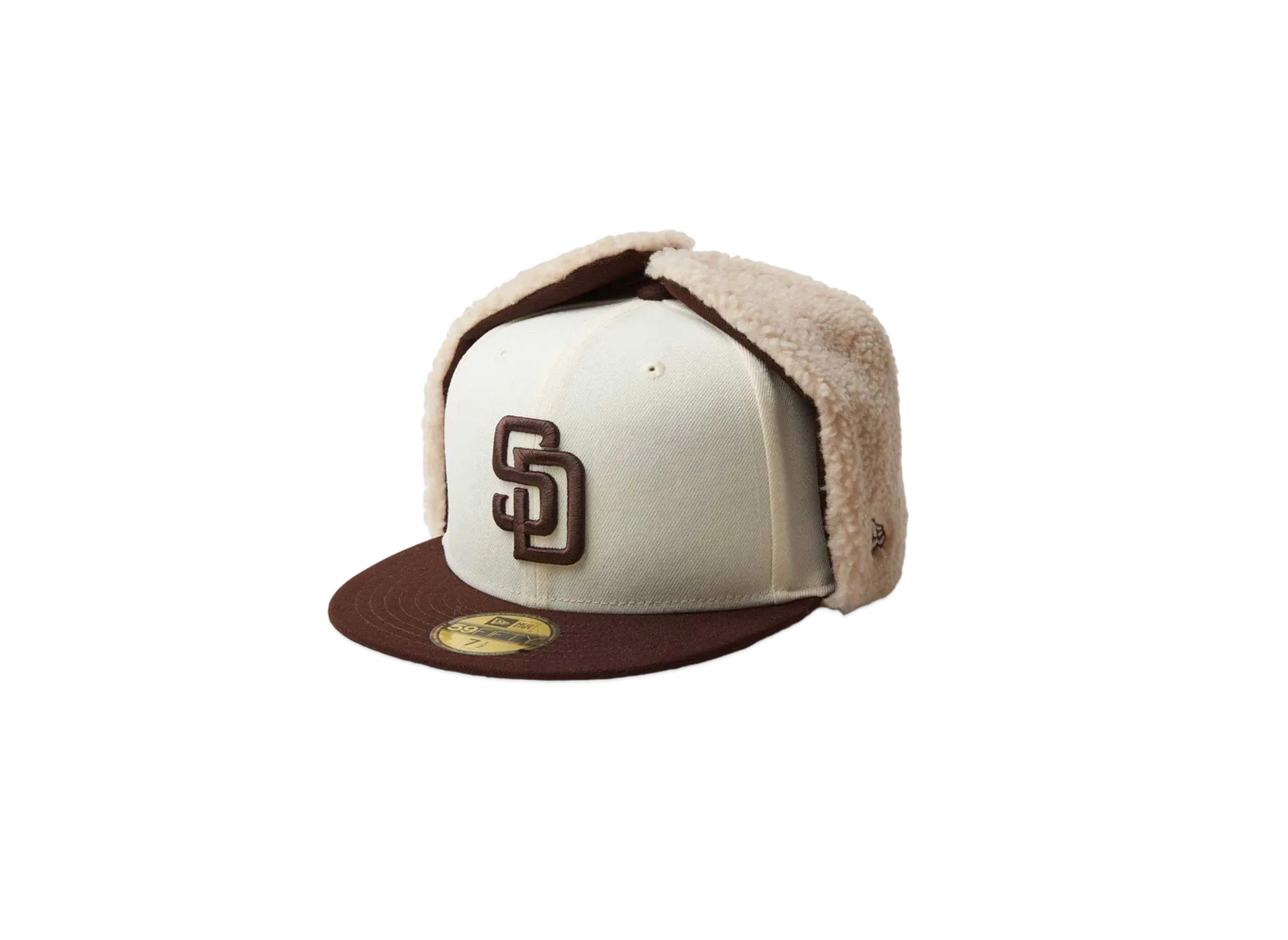 NEW ERA 59Fifty Dog Ear San Diego Padres "Chrome/Brown"