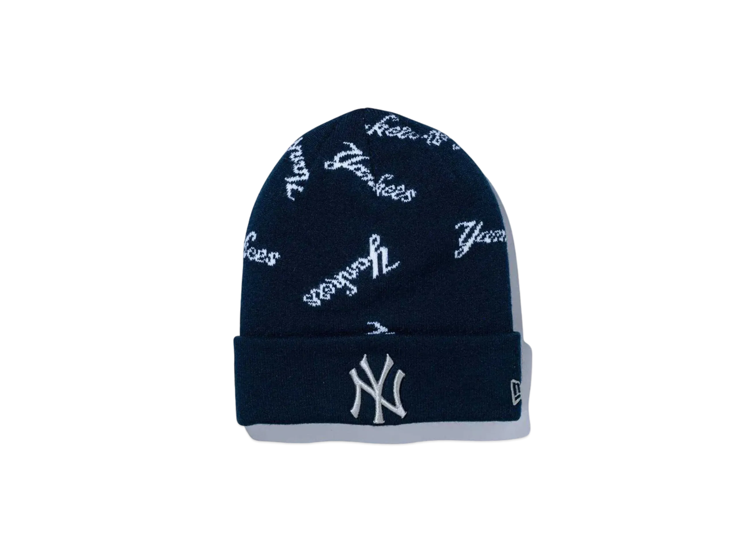 NEW ERA Basic Cuff Knit MLB Allover New York Yankees "Navy"
