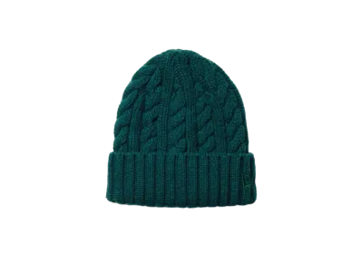 NEW ERA Low Gauge Cuff Knit Wool Blend "Dark Green"