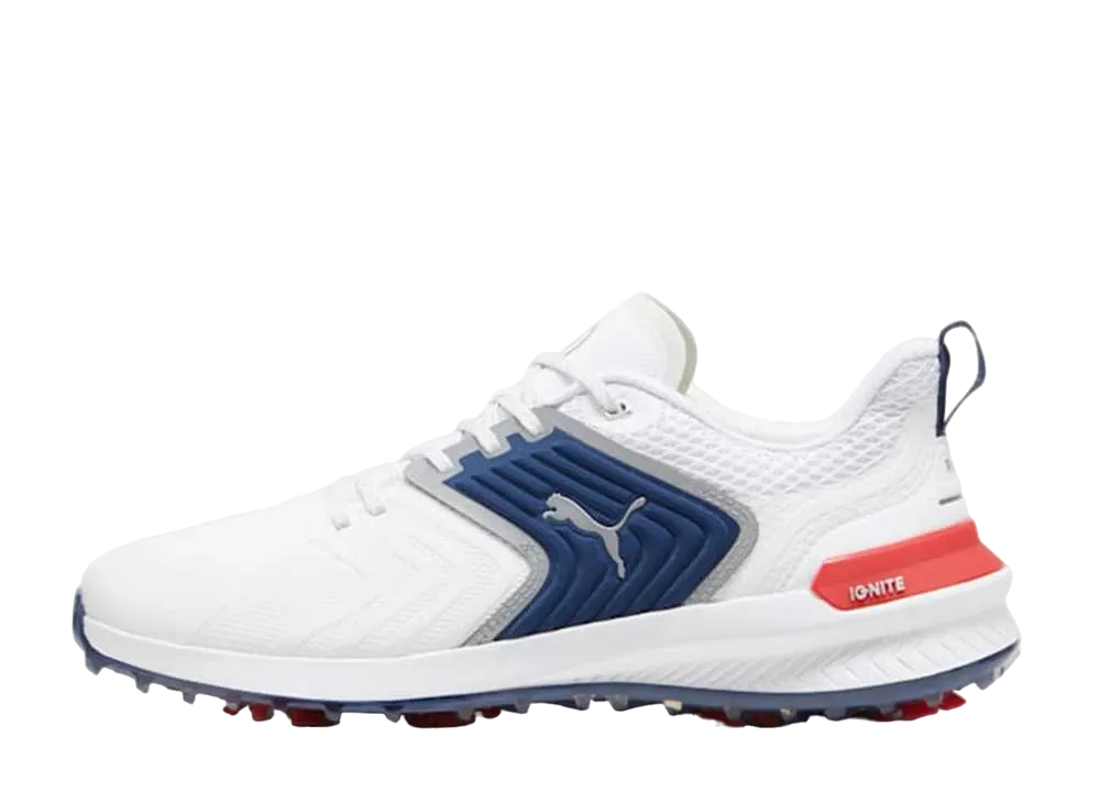プーマ ゴルフ イグナイト イノベート "プーマホワイト/ペルシャンブルー/ストロングレッド"