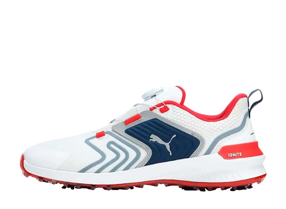 プーマ ゴルフ イグナイト イノベート ディスク "プーマホワイト/ペルシアンブルー/ストロングレッド"