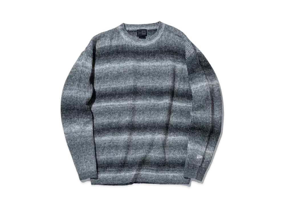 NEW ERA BLACK LABEL FW24 Fade Border Crew Neck Knit "Black"