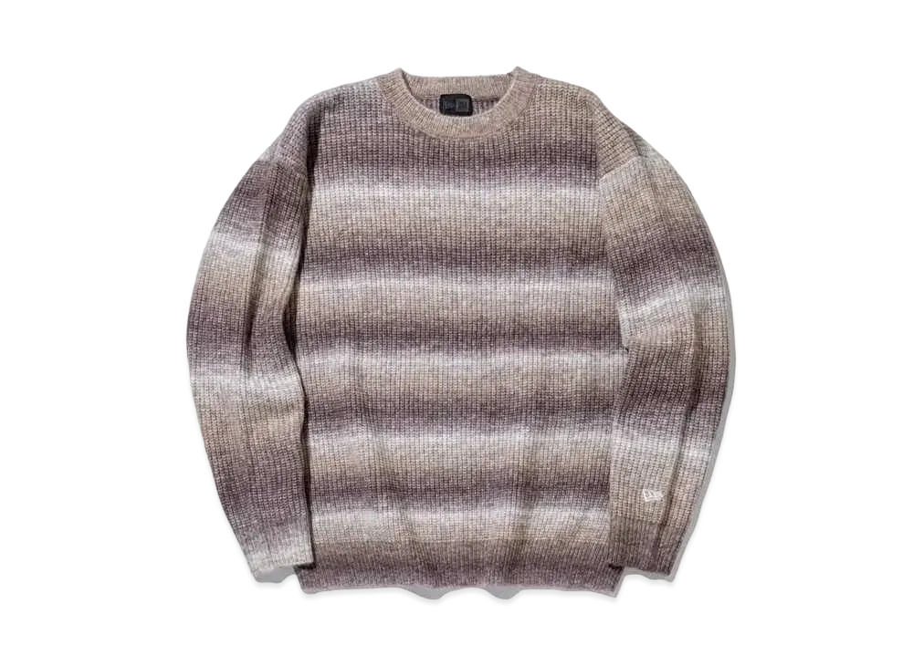 NEW ERA BLACK LABEL FW24 Fade Border Crew Neck Knit "Brown"