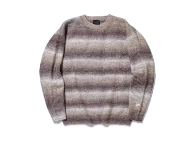 NEW ERA BLACK LABEL FW24 Fade Border Crew Neck Knit "Brown"