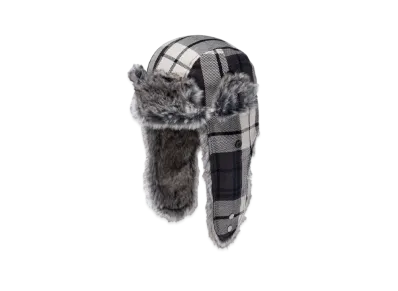 NEW ERA BLACK LABEL FW24 Trapper Flannel Check "Graphite"