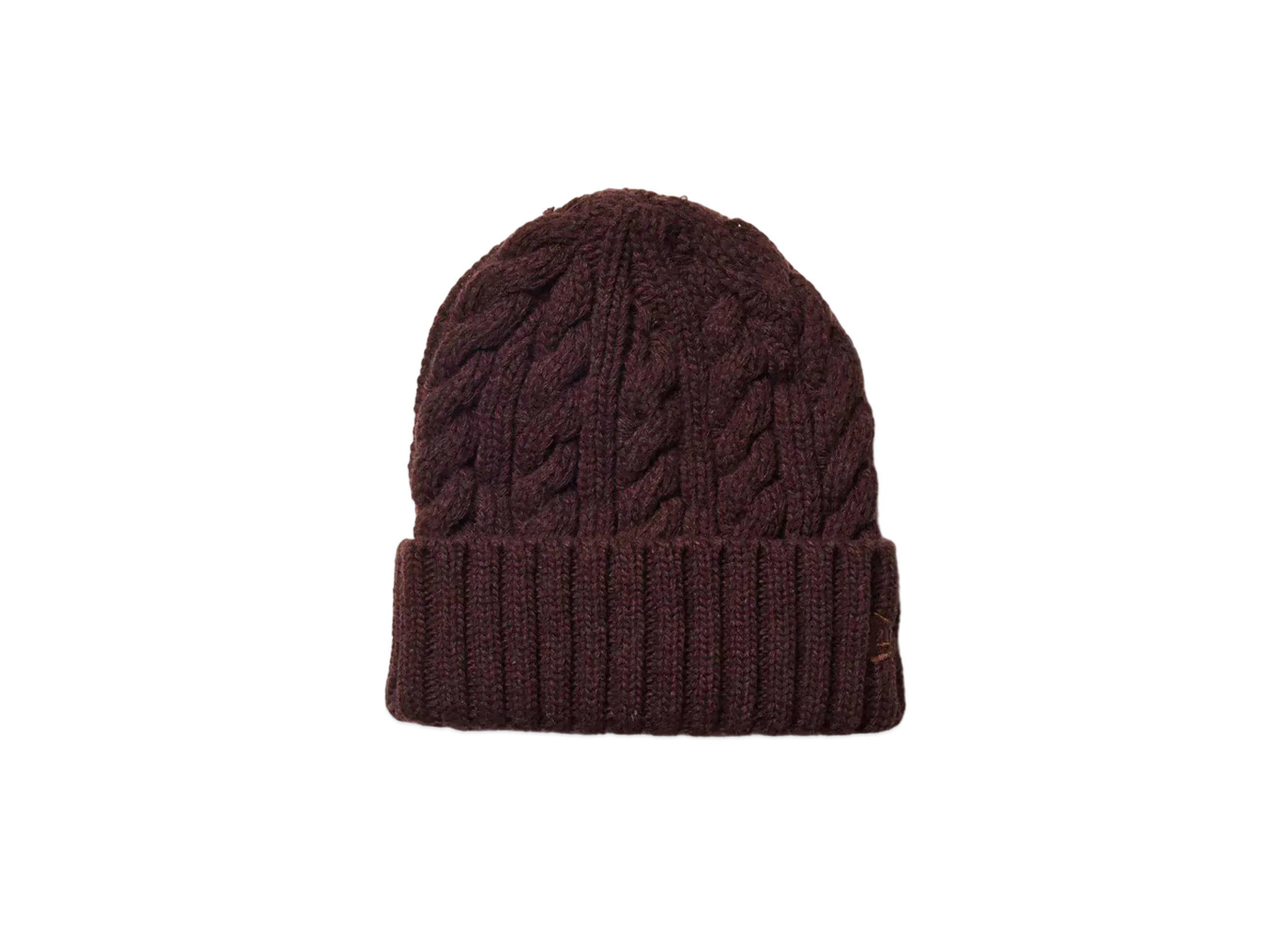 NEW ERA Low Gauge Cuff Knit Wool Blend "Brown"
