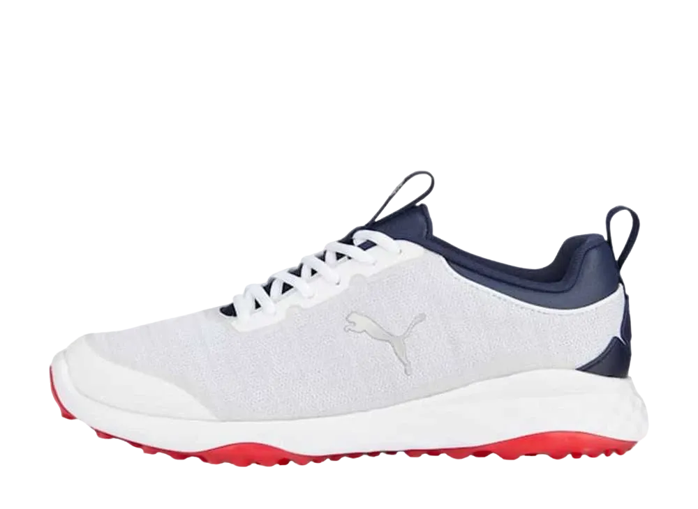 プーマ ゴルフ フュージョン プロ ラバーソール "プーマホワイト/プーマネイビー/フォーオールタイムレッド"