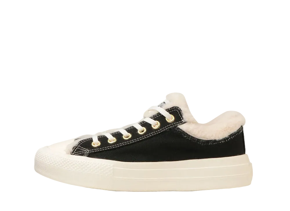 コンバース ウィメンズ オールスター ライト PLTS ボアカラー OX "ブラック"