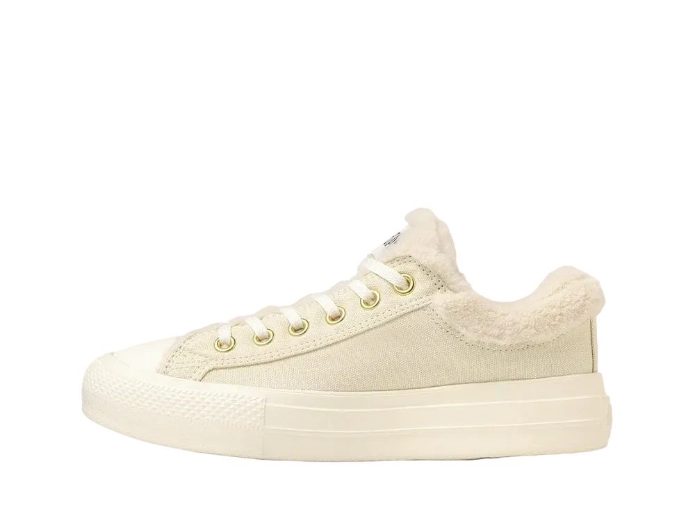 コンバース ウィメンズ オールスター ライト PLTS ボアカラー OX "クリーム"