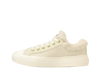 Converse Women's All Star Light PLTS Boa Collar OX "Cream"