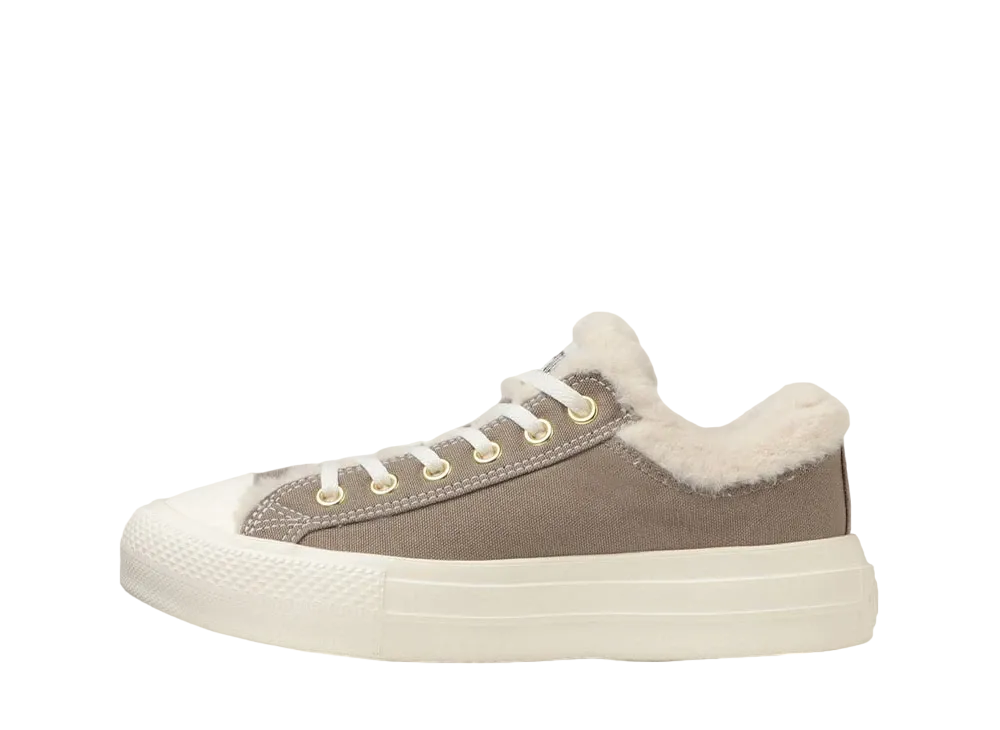 コンバース ウィメンズ オールスター ライト PLTS ボアカラー OX "グレージュ"