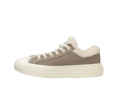 Converse Women's All Star Light PLTS Boa Collar OX "Greige"