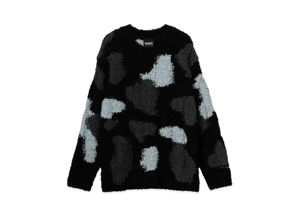 WILDSIDE Yohji Yamamoto x GELATO PIQUE Cable Knit Pullover "Black"