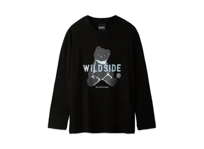 WILDSIDE Yohji Yamamoto x GELATO PIQUE Bear Long Sleeve T-shirt "Black"