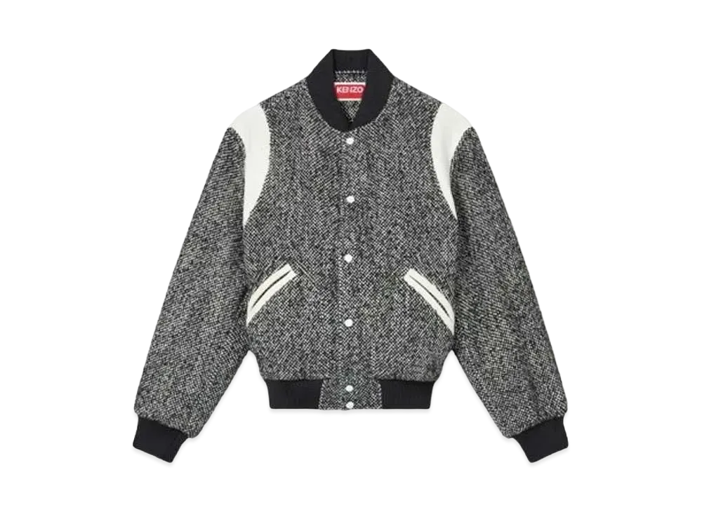KENZO Wool Varsity Jacket "Black"