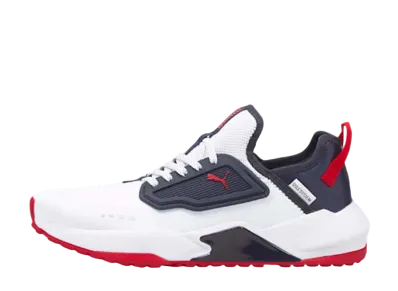 Puma Golf GS One Rubber Sole "Puma White/Navy Blazer/Ski Patrol"
