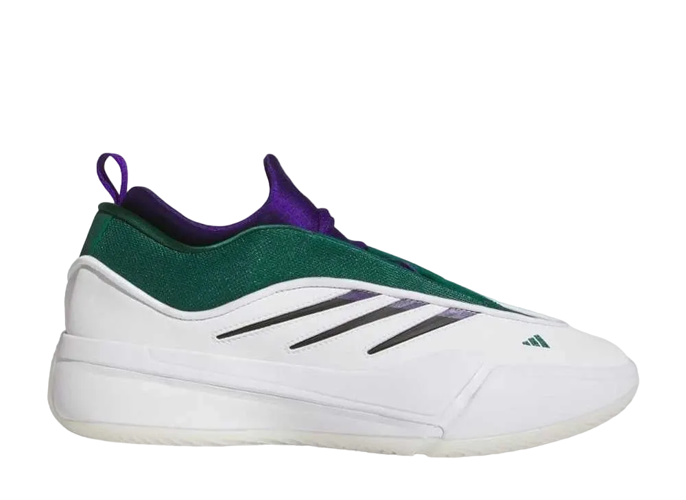 アディダス デイム9 ロー "フットウェアホワイト/コアブラック/カレッジグリーン"