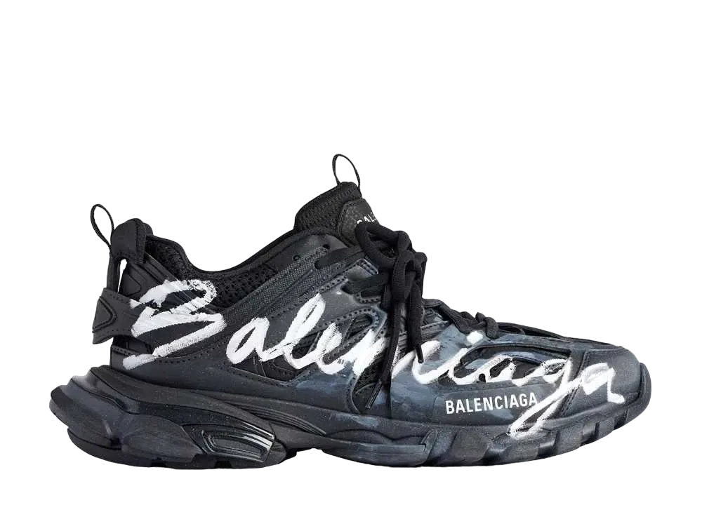 バレンシアガ トラック シグニチャー スニーカー "ブラック/ホワイト"