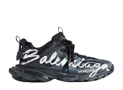 バレンシアガ トラック シグニチャー スニーカー "ブラック/ホワイト"