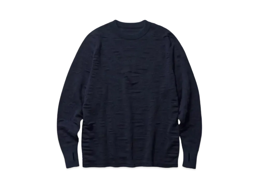 Goldwin 0 Reaction Diffusion Knit Top (Unisex) "Dark Navy"