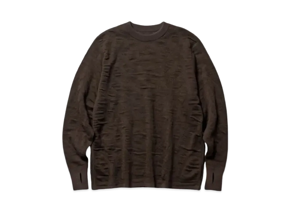 Goldwin 0 Reaction Diffusion Knit Top (Unisex) "Dark Brown"