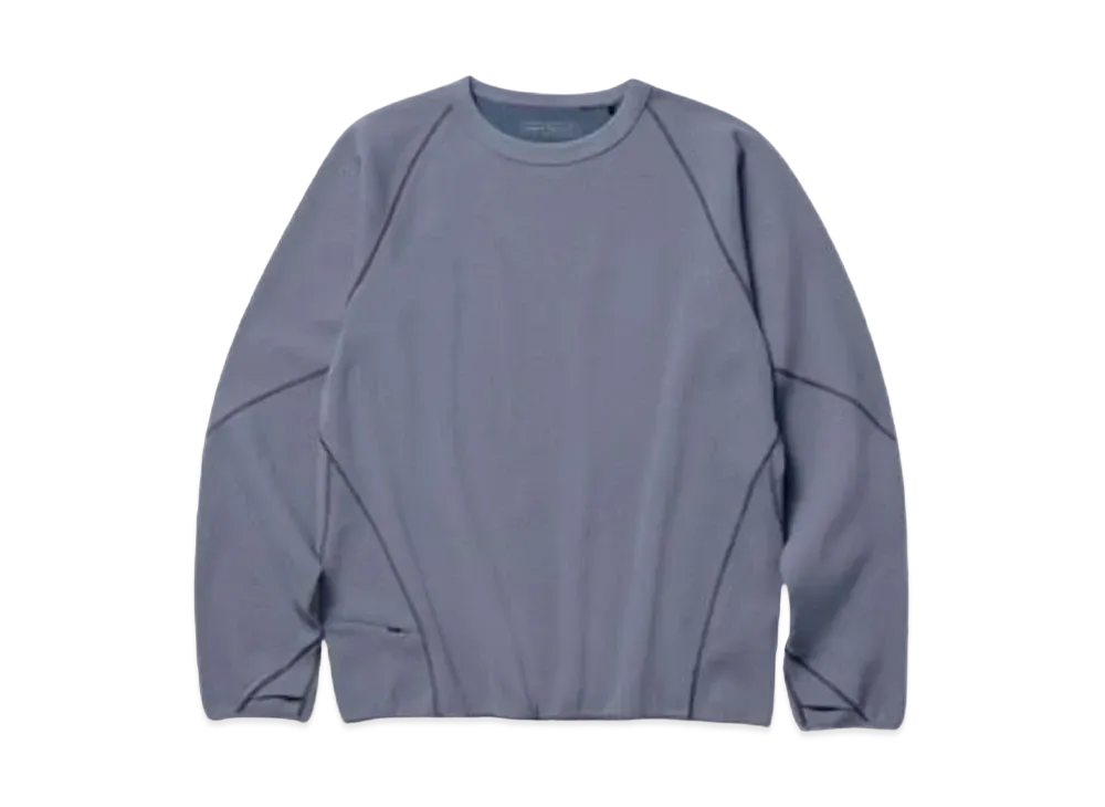 Goldwin 0 Helicoid Sleeve Waffle Top (Unisex) "Dal Blue"