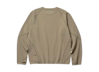 Goldwin 0 Helicoid Sleeve Waffle Top (Unisex) "Cloud Beige"
