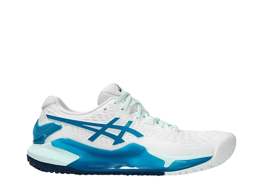 アシックス ウィメンズ ゲルレゾリューション9 OC "ホワイト/ティールブルー"