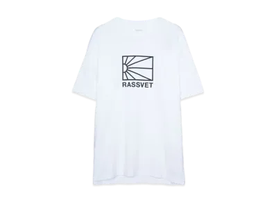 RASSVET LOGO TEE SHIRT KNIT "WHITE"
