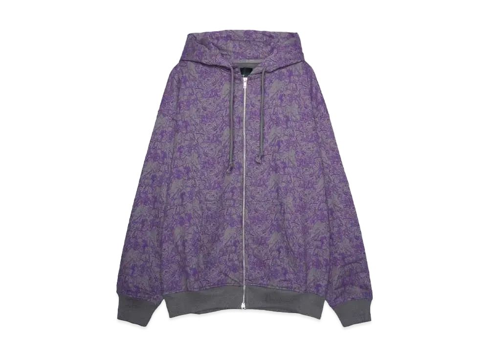 RASSVET SKETCH ZIP HOODIE KNIT "DARK GREY"