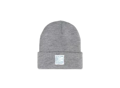 RASSVET RASSVET LOGO TAG BEANIE KNIT "LIGHT GREY"