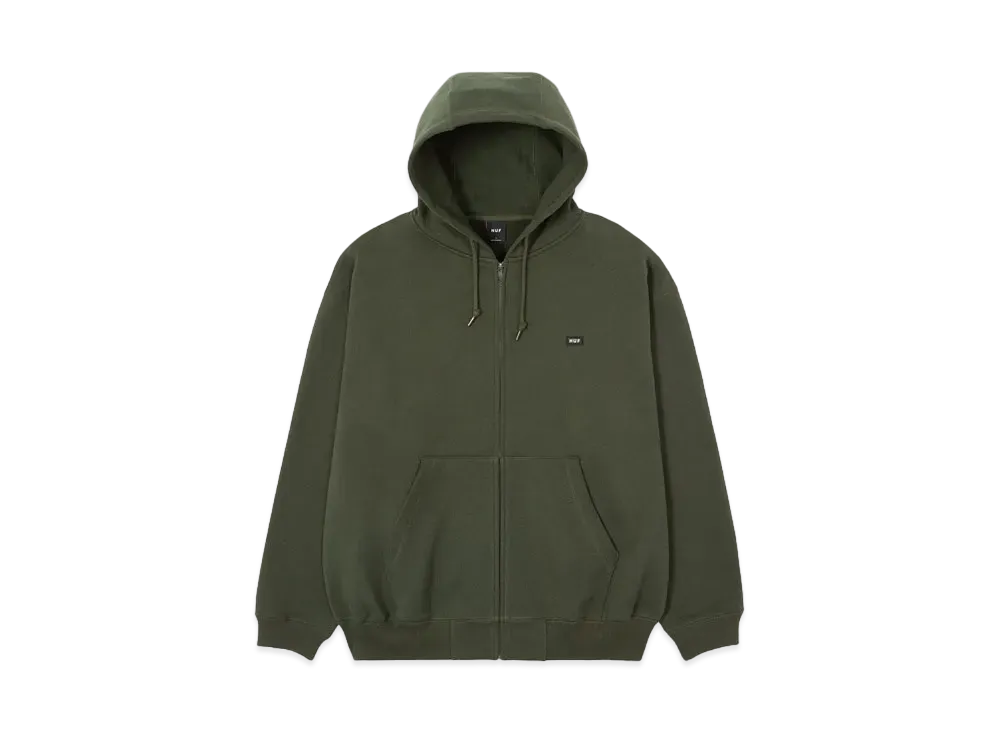 HUF Classic Fleece Full Zip Hoodie "Hunter Green"