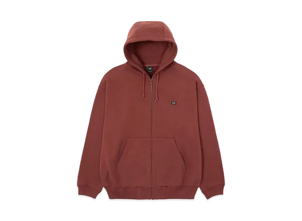 HUF Classic Fleece Full Zip Hoodie "Mahogany"