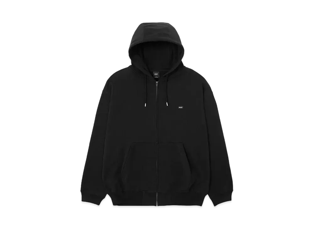 HUF Classic Fleece Full Zip Hoodie "Black"
