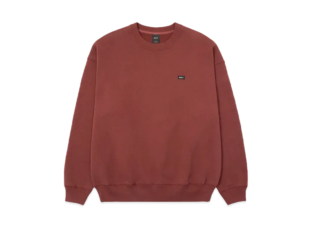 HUF Classic Fleece Crew "Mahogany"