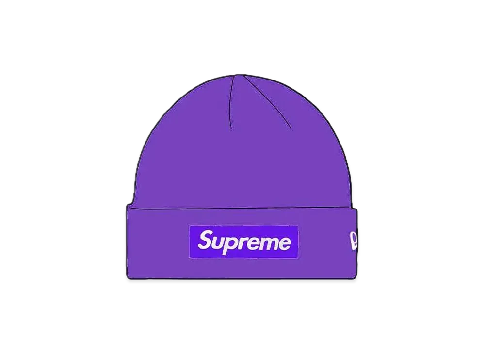 Supreme 16FW New Era Box Logo Beanie "Purple"