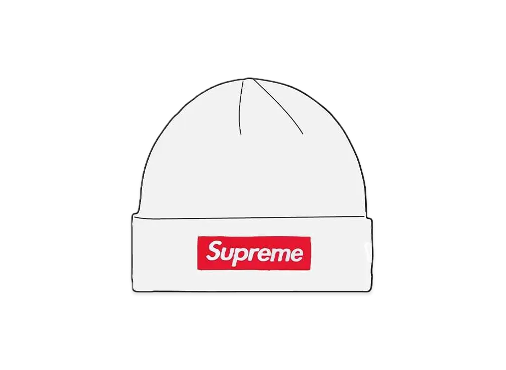 Supreme 16FW New Era Box Logo Beanie "White"