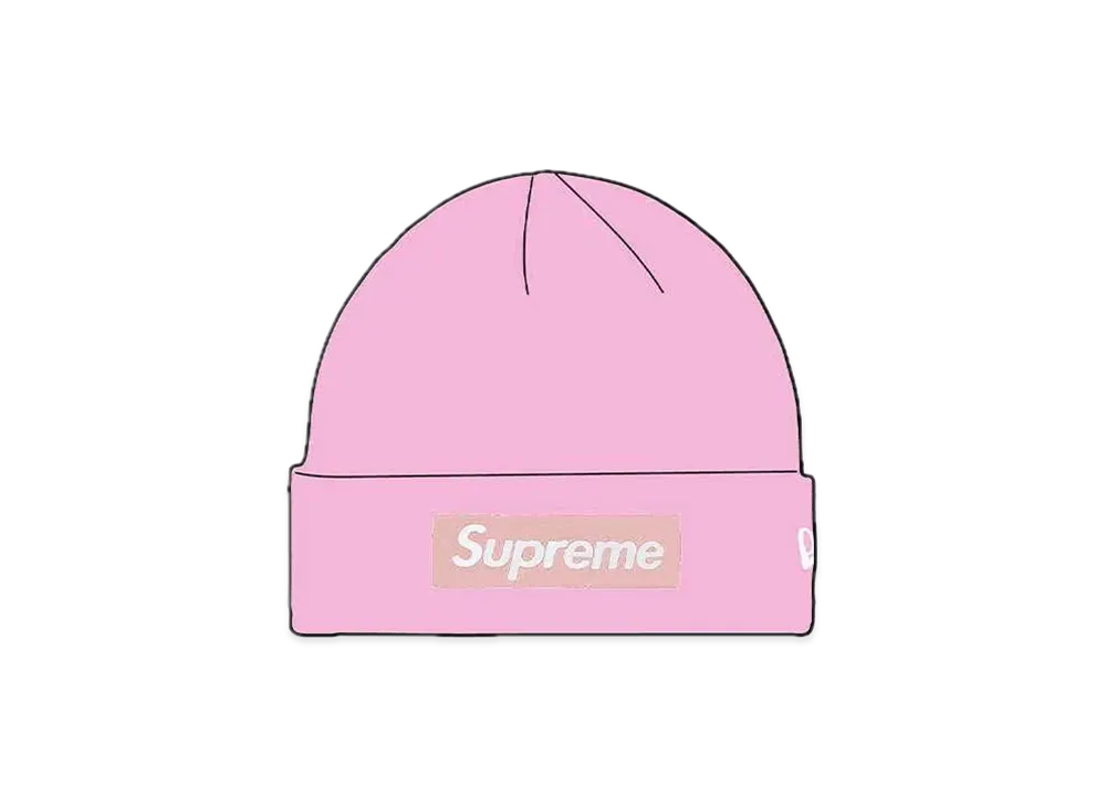 Supreme 16FW New Era Box Logo Beanie "Pink"