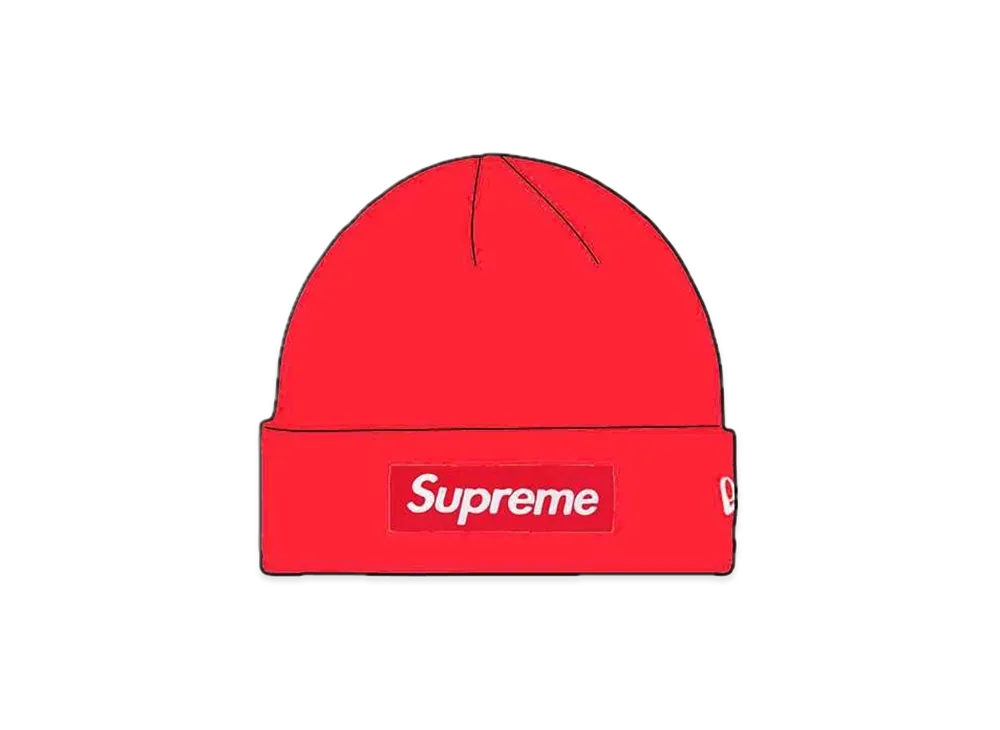 Supreme 16FW New Era Box Logo Beanie "Red"