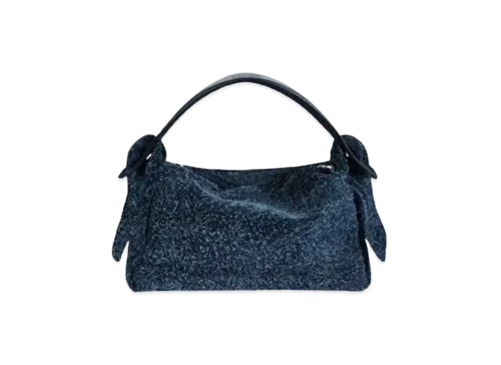 KENZO 'Furoshiki' Suede Bag "Midnight Blue"