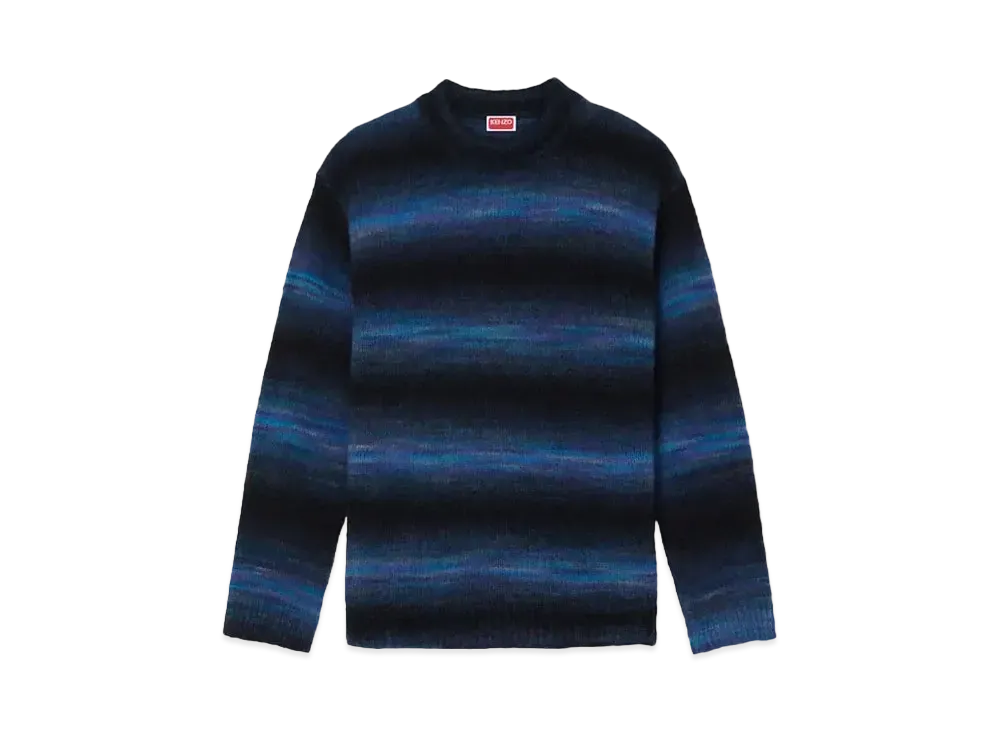KENZO Embroidery Stripe Jumper "Blue Black"