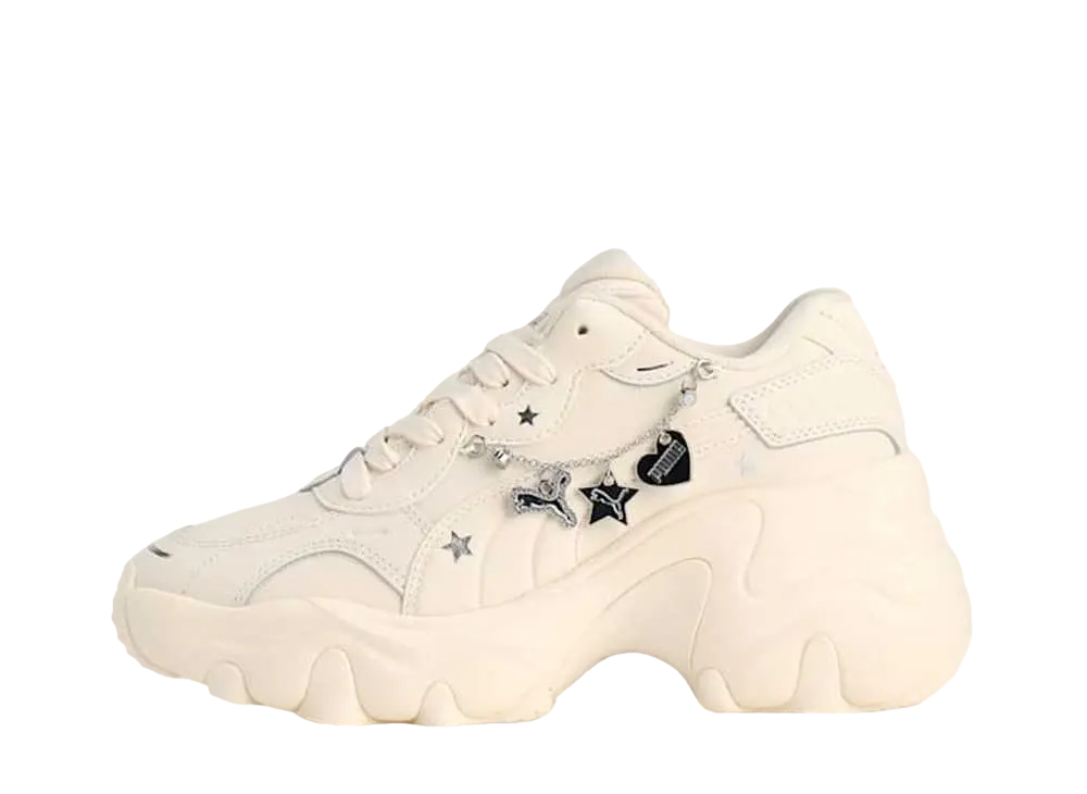 プーマ ウィメンズ パルサー ウェッジ チェーン "フロステッドアイボリー/プーマシルバー"