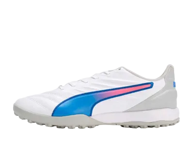 Puma King Pro TT "Puma White/Bluemazing/Flat Light Gray"