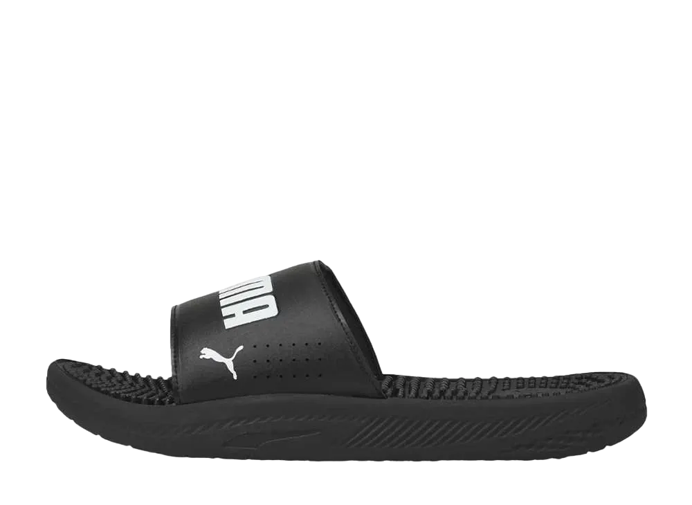 プーマ ソフトライド マッサージ スライド "プーマブラック/プーマホワイト"